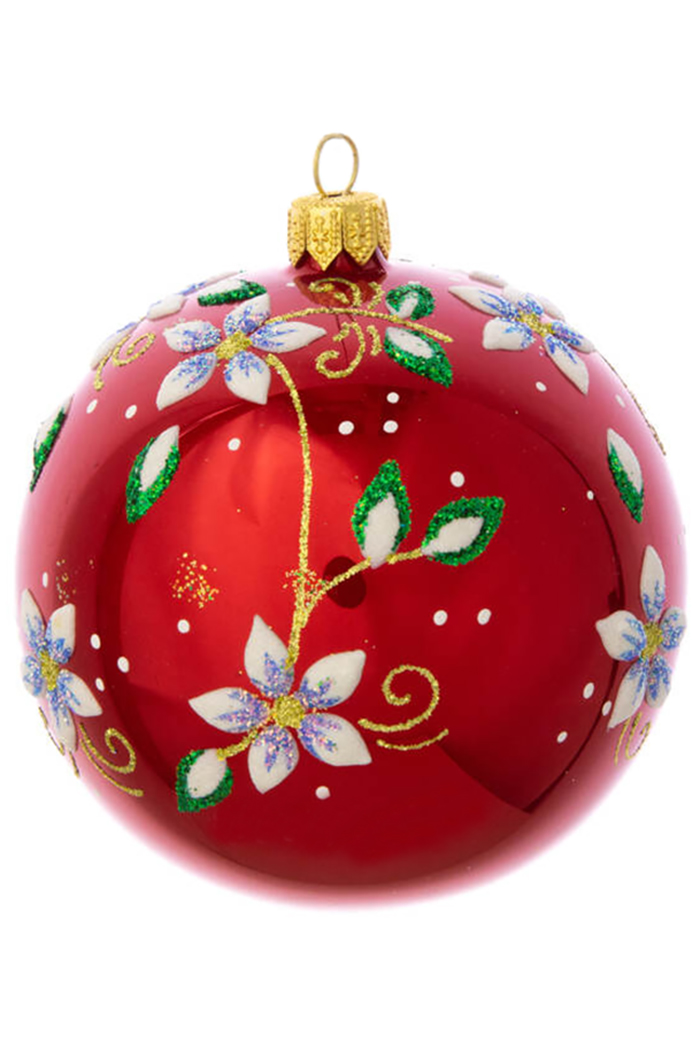 Елочный шар  Цветочный С618